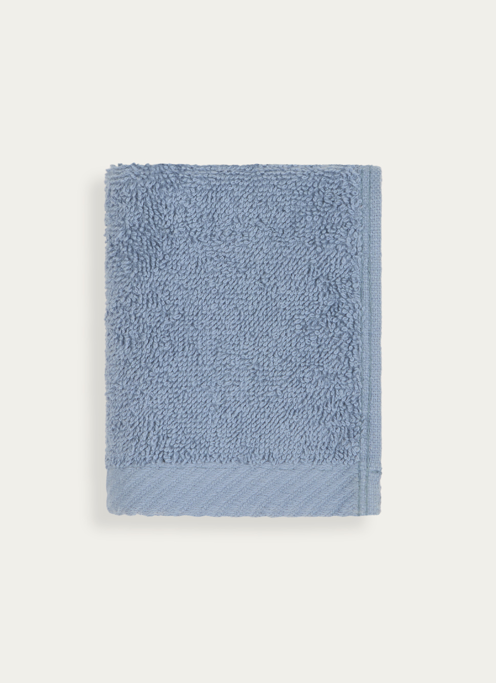 SERVIETTE INVIT&Eacute; EN COTON UNI BASIL