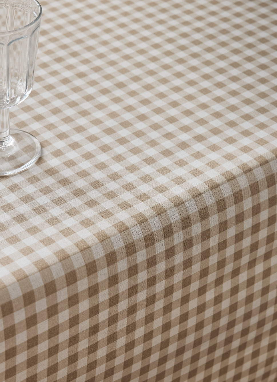 NAPPE EN COTON ENDUITE IMPRIMÉ VICHY