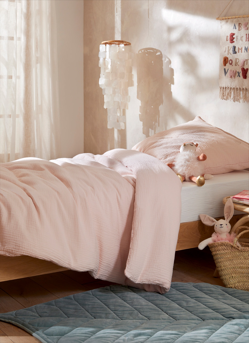 HOUSSE DE COUETTE B&Eacute;B&Eacute; EN GAZE DE COTON