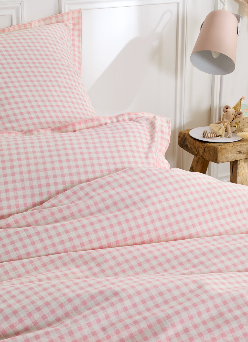 HOUSSE DE COUETTE ENFANT MOTIF VICHY GINGHAM