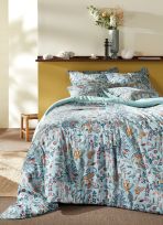 HOUSSE DE COUETTE EN SATIN MOTIF FLORAL GAIA