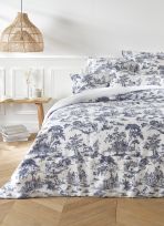 HOUSSE DE COUETTE EN SATIN DE COTON H&Eacute;LO&Iuml;SE