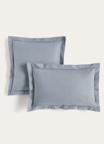 TAIE D'OREILLER UNIE EN PERCALE DE COTON