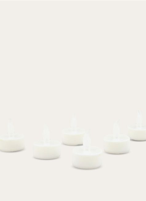 LOT DE 6 BOUGIES LED FORMAT CHAUFFE-PLATS
