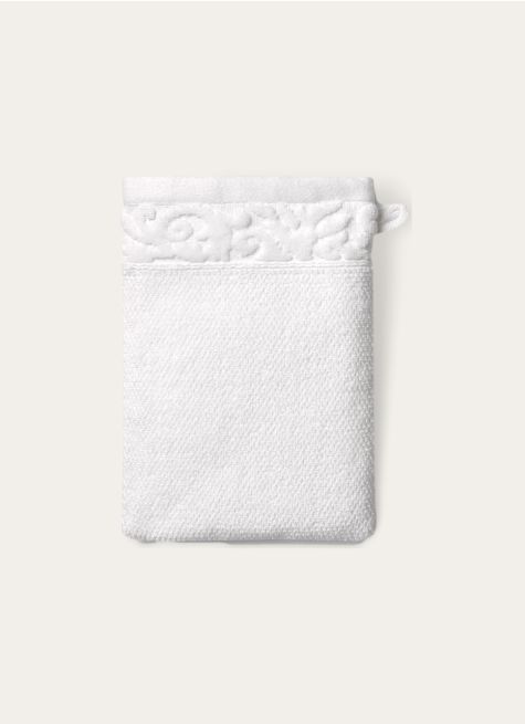 GANT DE TOILETTE LITEAU VELOURS CISELÉ