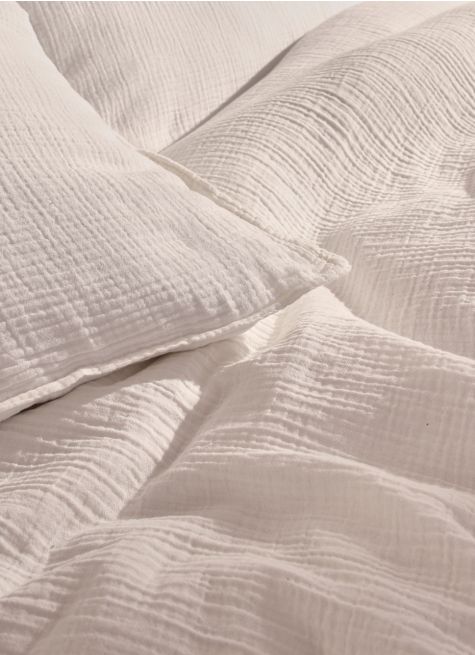 HOUSSE DE COUETTE DOUBLE GAZE DE COTON