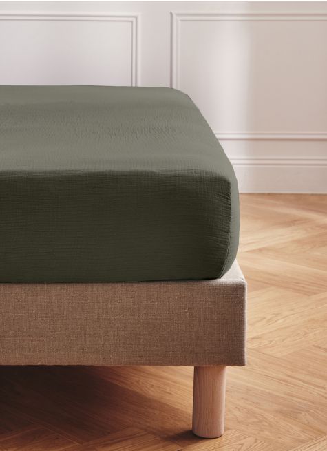 DRAP HOUSSE EN DOUBLE GAZE