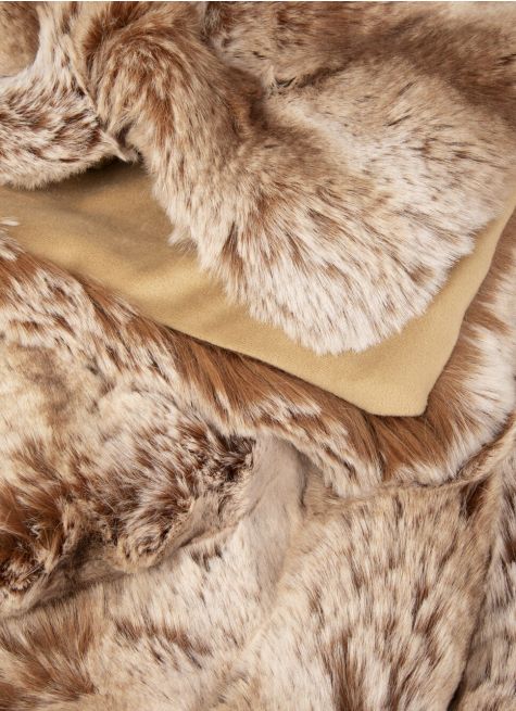 PLAID FAUSSE FOURRURE GRIZZLY