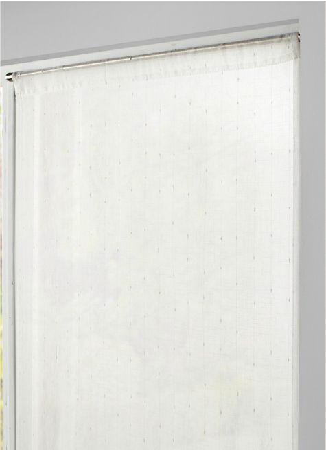VITRAGE JACQUARD À FINES RAYURES 60 X 120 CM