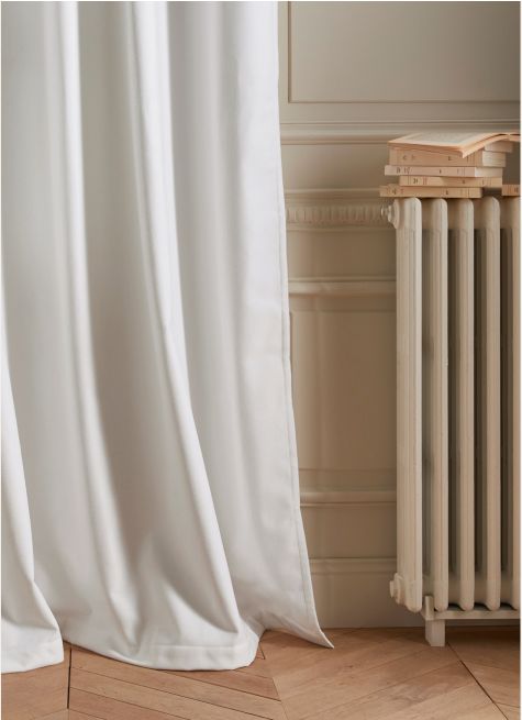RIDEAU THERMIQUE UNI EFFET VELOURS MAT