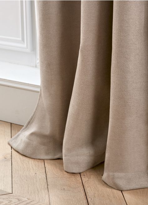 RIDEAU THERMIQUE UNI EFFET VELOURS MAT