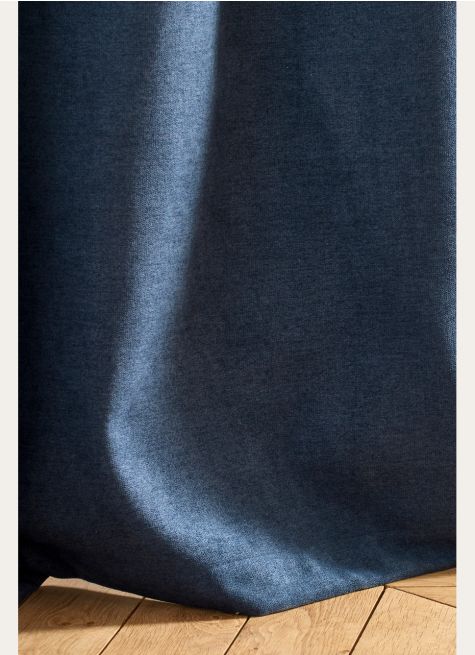 RIDEAU THERMIQUE UNI EFFET VELOURS MAT