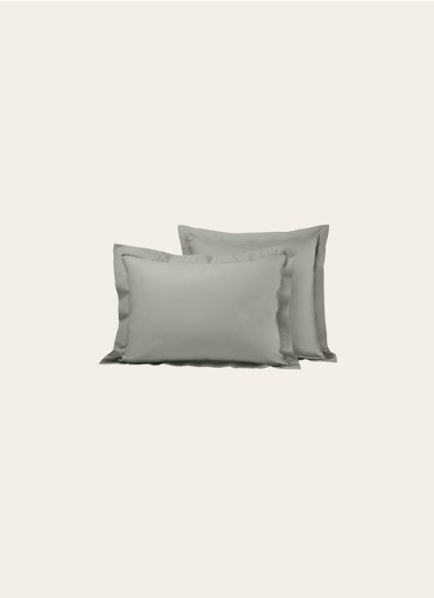 TAIE D'OREILLER UNIE EN COTON