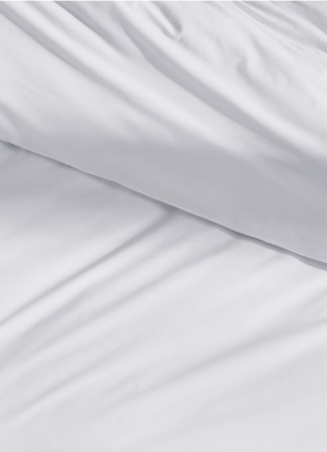 HOUSSE DE COUETTE UNIE EN PERCALE DE COTON