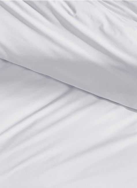 HOUSSE DE COUETTE UNIE EN PERCALE DE COTON