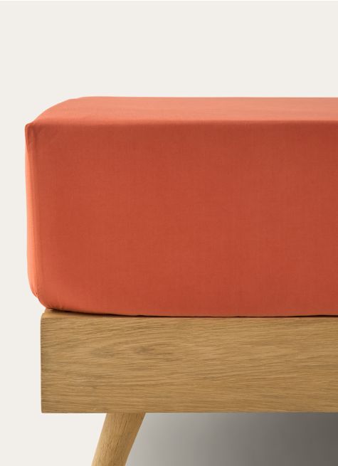 DRAP HOUSSE UNI EN PERCALE DE COTON