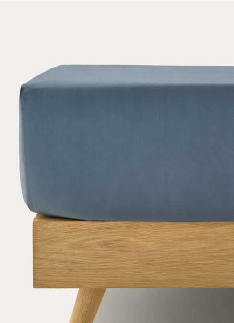 DRAP HOUSSE UNI EN PERCALE DE COTON