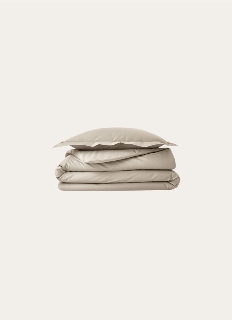 TAIE D'OREILLER UNIE EN PERCALE DE COTON