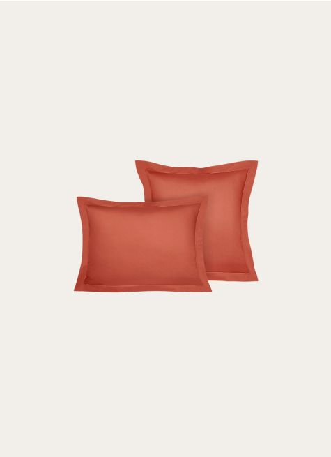 TAIE D'OREILLER UNIE EN PERCALE DE COTON