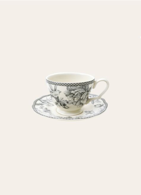 TASSE ET SOUCOUPE EN GRÈS ADELAÏDE