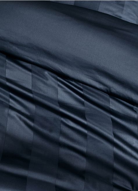 HOUSSE DE COUETTE RAYÉE EN SATIN DE COTON
